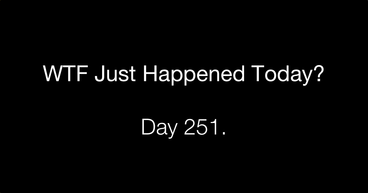 Day 251 Middle Class Miracle What The Fuck Just Happened Today